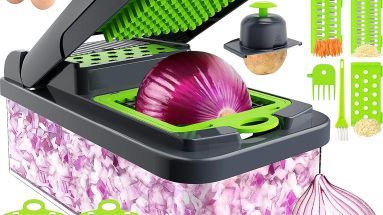 Chop, Slice, and Grate: Unleash Kitchen Magic with the 12-in-1 Vegetable Chopper!