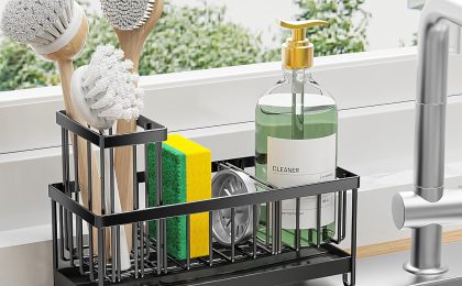 Elevate Your Kitchen: A Review of the Cisily Black Sponge Holder Sink Caddy