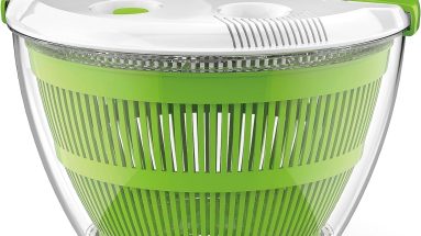 Effortless Freshness: Cuisinart Large Spin Stop Salad Spinner Review