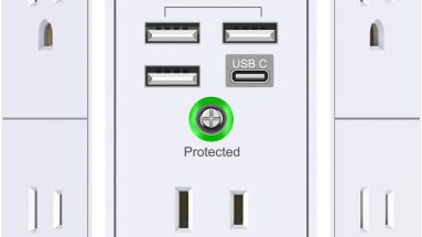 Power Up: QINLIANF 5 Outlet Surge Protector with USB Ports - Your Ultimate Charging Solution!