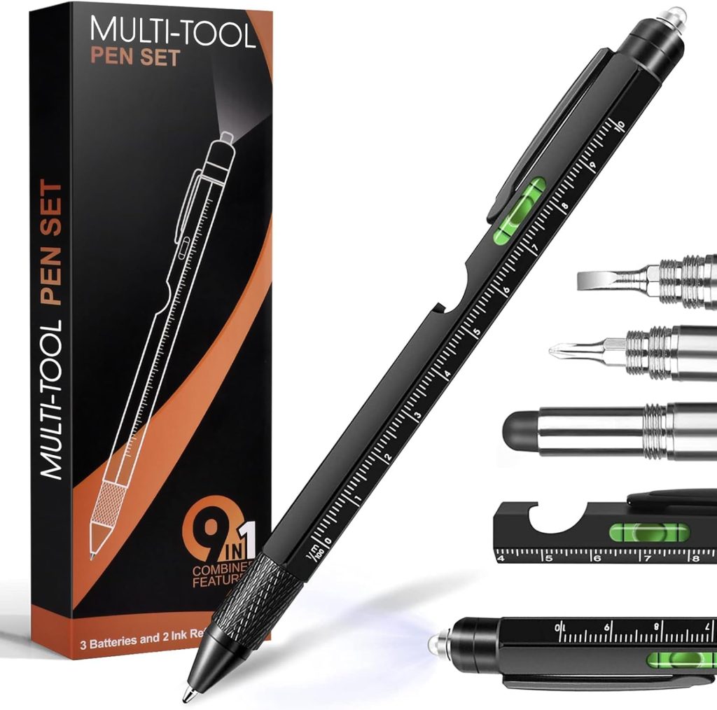 The Ultimate 9-in-1 Multitool Pen: Perfect Gifts for Dads and Men!