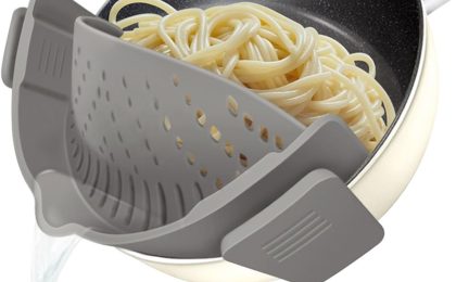 Effortless Straining: Discover the YEVIOR Clip-On Strainer for Every Kitchen!
