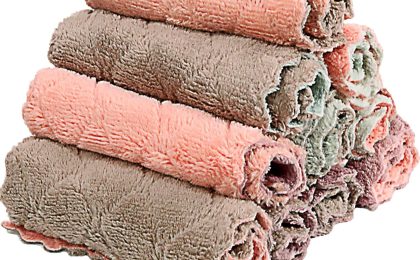 Get the Sparkle: Review of Super Absorbent Microfiber Kitchen Washcloths