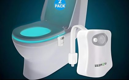 Light Up Your Bathroom: ZEZHOU Motion Sensor Toilet Night Light Review
