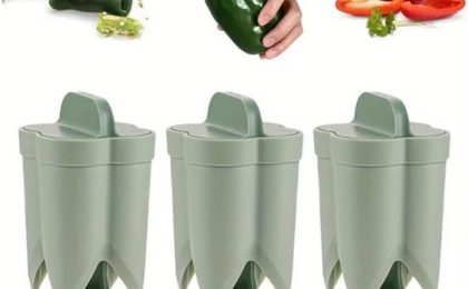 Revolutionize Your Cooking: The Ultimate 2-in-1 Pepper Seed Corer and Cutter!