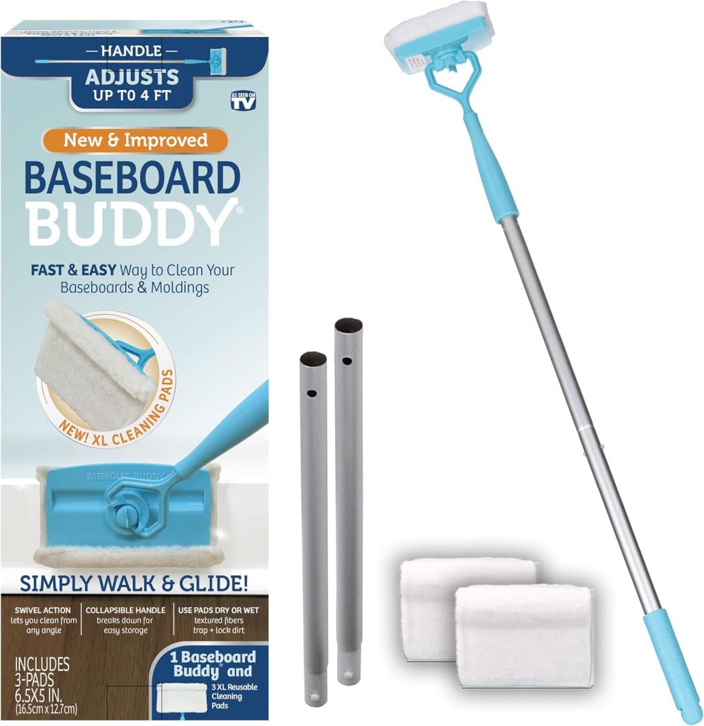 Transform Your Cleaning Routine with Baseboard Buddy: The Ultimate Tool for Spotless Baseboards!